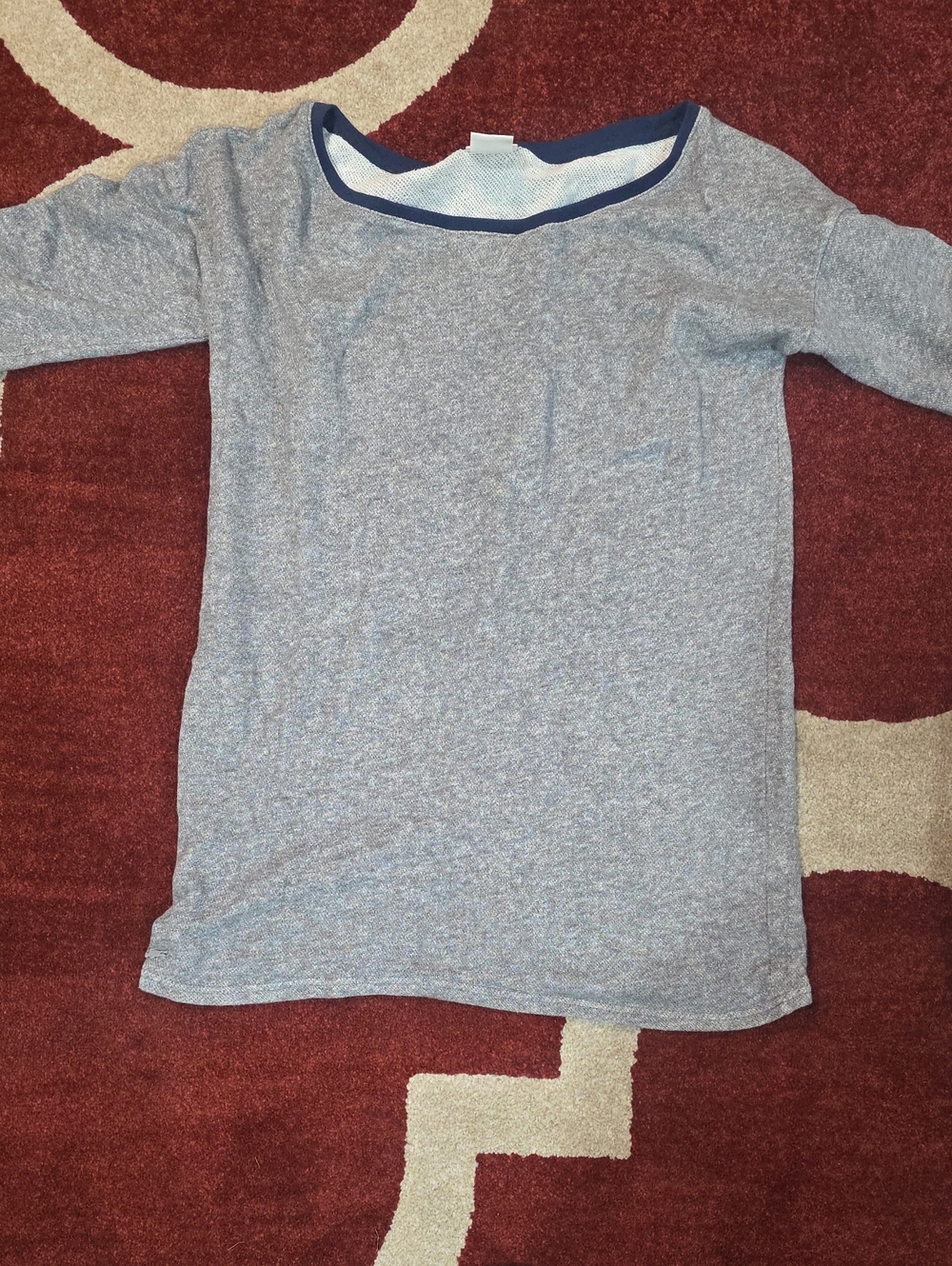 Lacoste Heather Blue Long-Sleeve Top - Lightweight Comfort